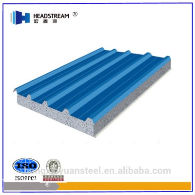 cold room insulation 75mm eps sandwich panel at any RAL color